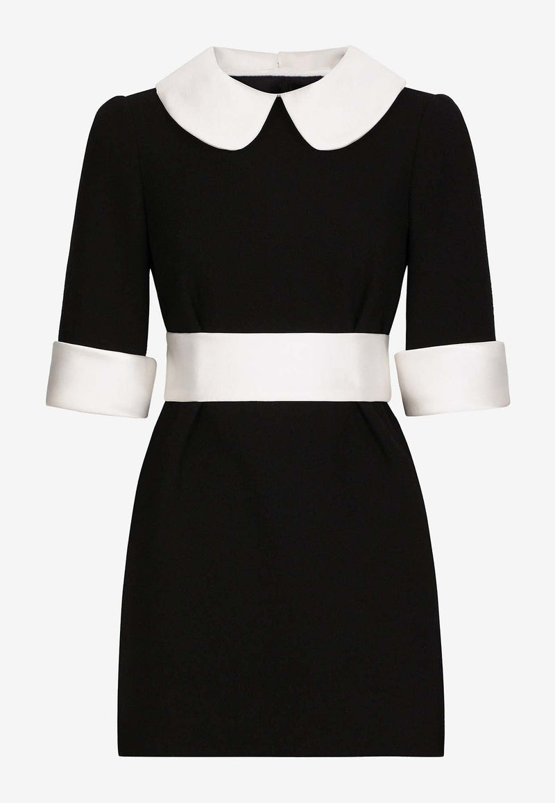 Peter-Pan Collar Mini Dress