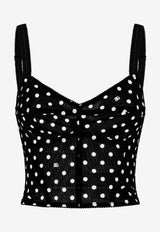 Polka Dot Corset Top