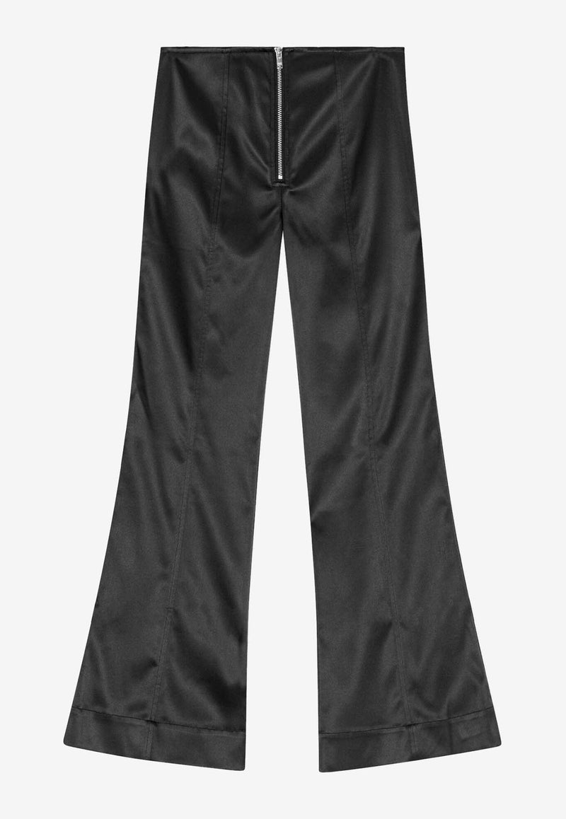 Double Satin Flared Pants
