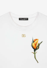 DG Rose Embroidered Patch T-shirt