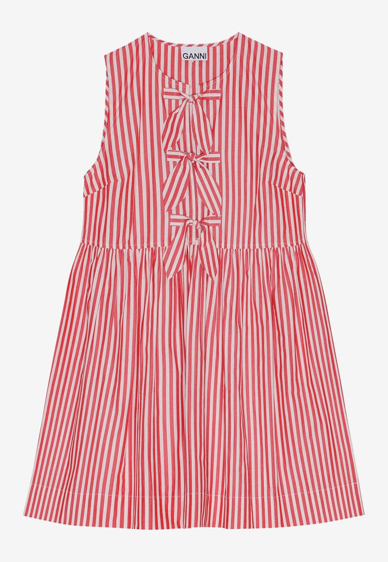 Bow Tie Mini Stripe Dress