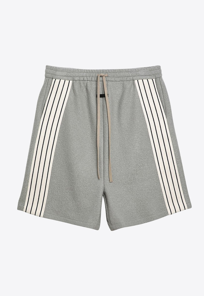 Wool Striped Shorts