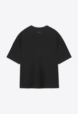 Logo Patch Straight-Neck T-shirt