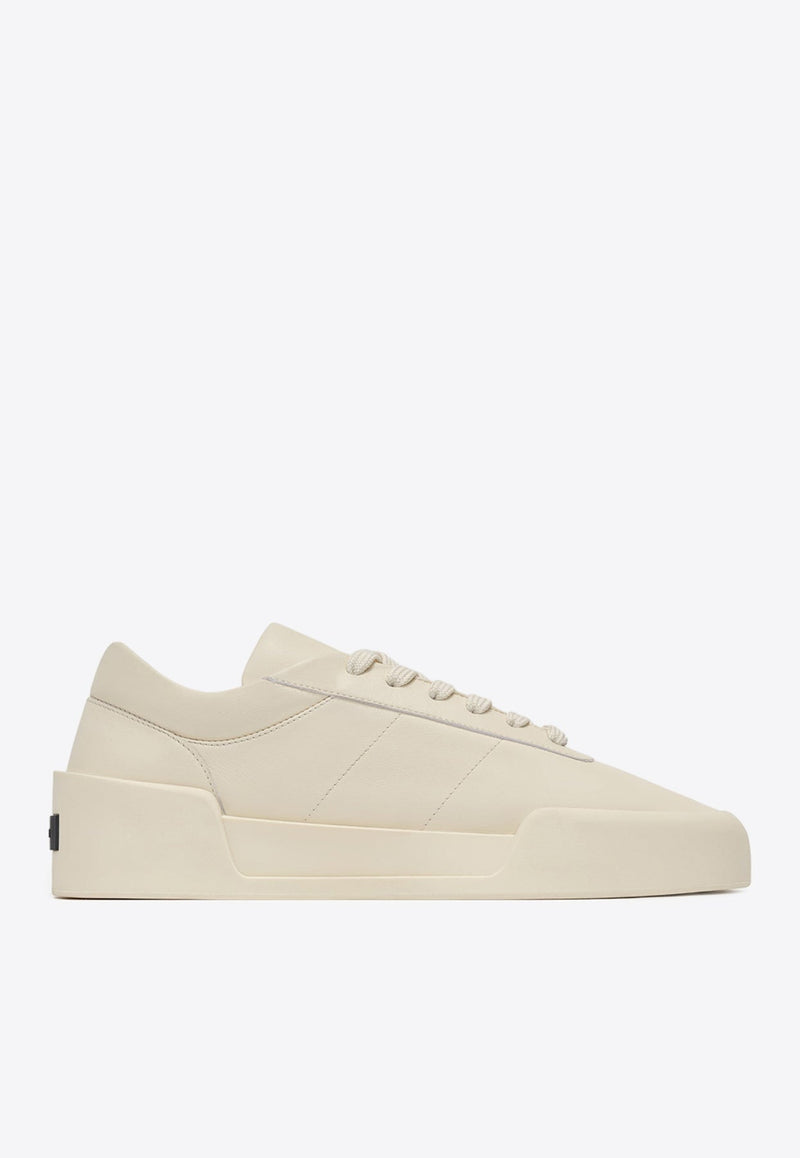 Aerobic Low-Top Leather Sneakers
