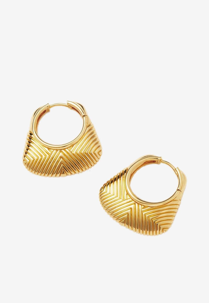 Hera Ridge Hoop Earrings