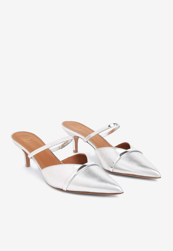 Frankie 45 Mules in Metallic Leather