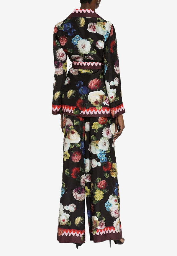 Nocturnal Flower Print Pants