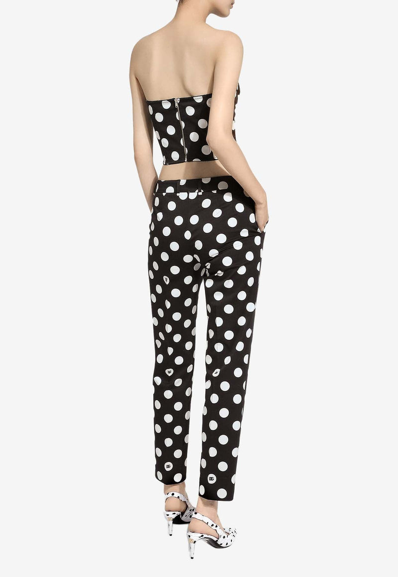 Polka Dot Print Pants