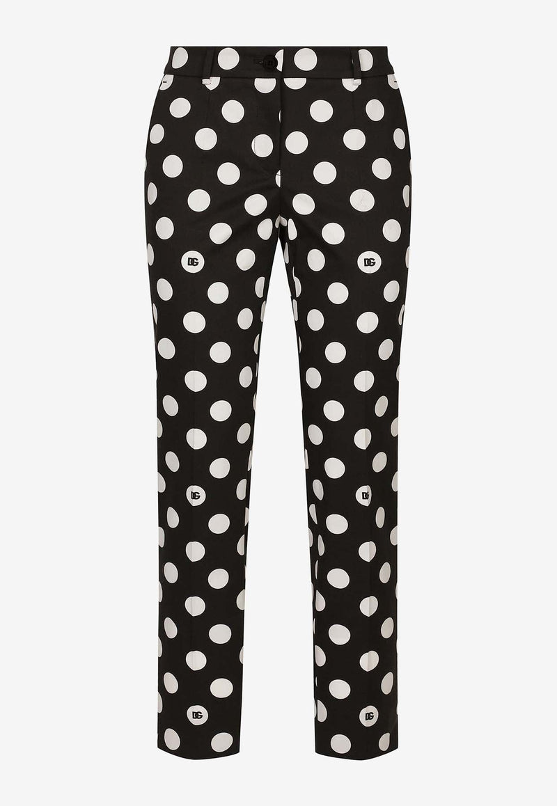 Polka Dot Print Pants