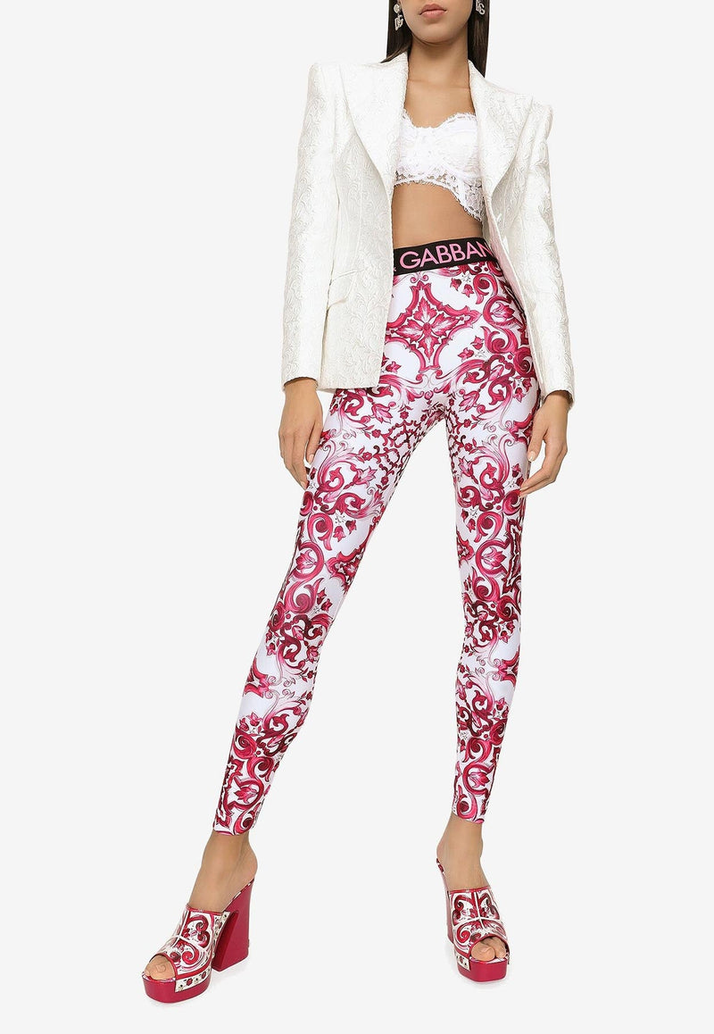 Majolica Print Leggings