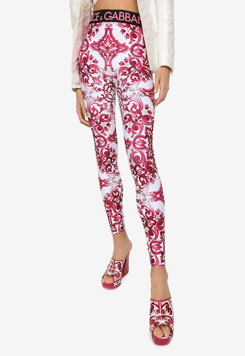 Majolica Print Leggings