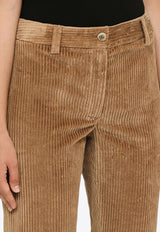 Stretch Corduroy Bell Bottom Pants