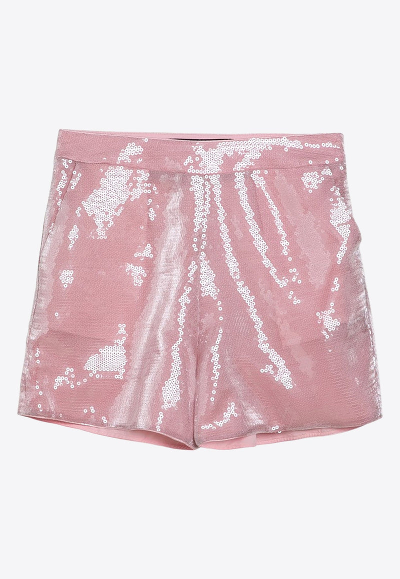 Sequin Embellished Mini Shorts