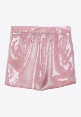 Sequin Embellished Mini Shorts