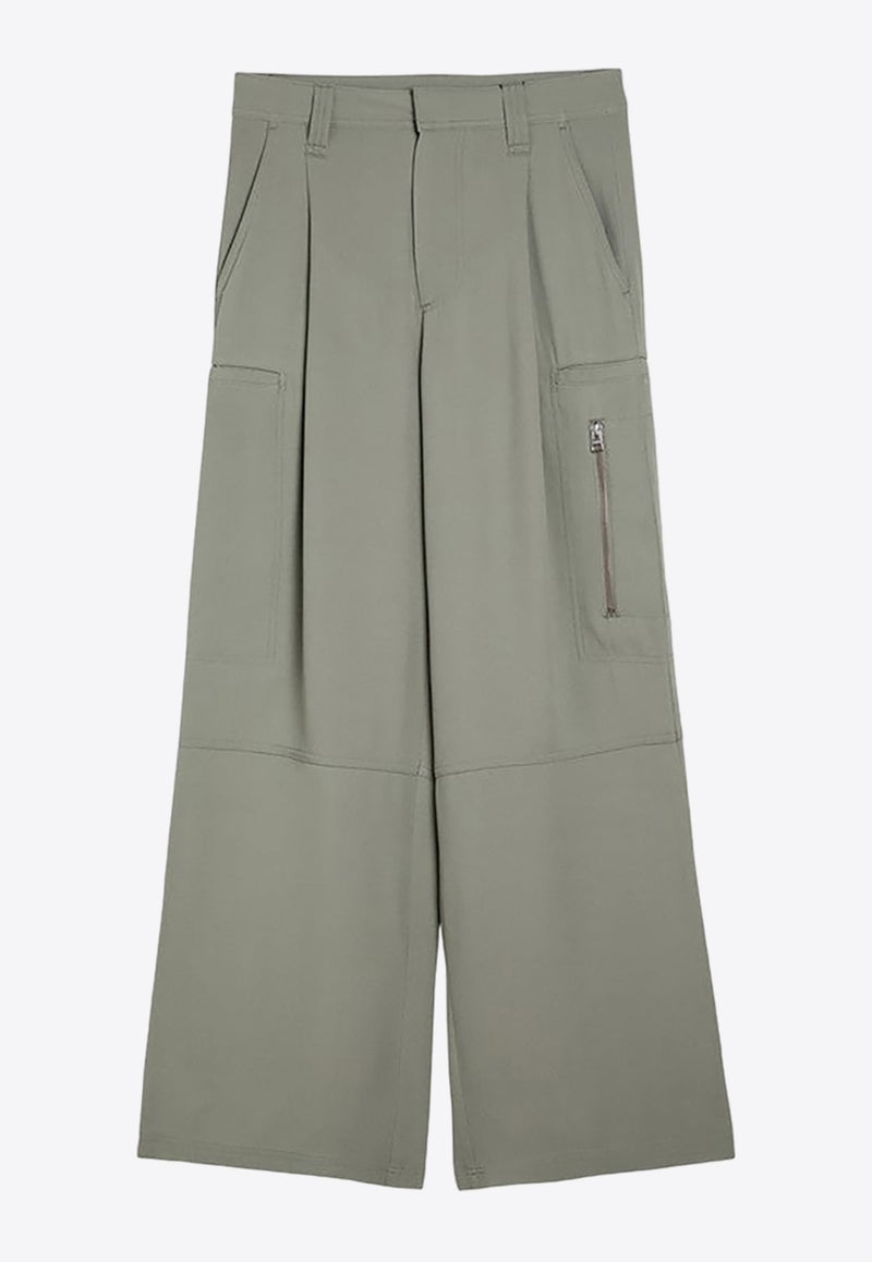 Wide-Leg Cargo Pants