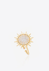 Soleil Collection Ring in 18-karat Yellow Gold with White Diamonds