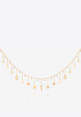 Sweet Collection Necklace in 18-karat Yellow Gold and White Diamonds
