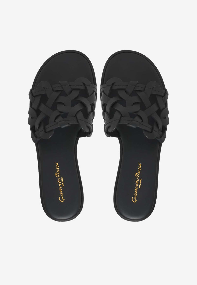 Amalfi Calf Leather Flat Sandals