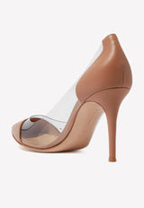 Plexi 85 Pointed Pumps in Patent Leather