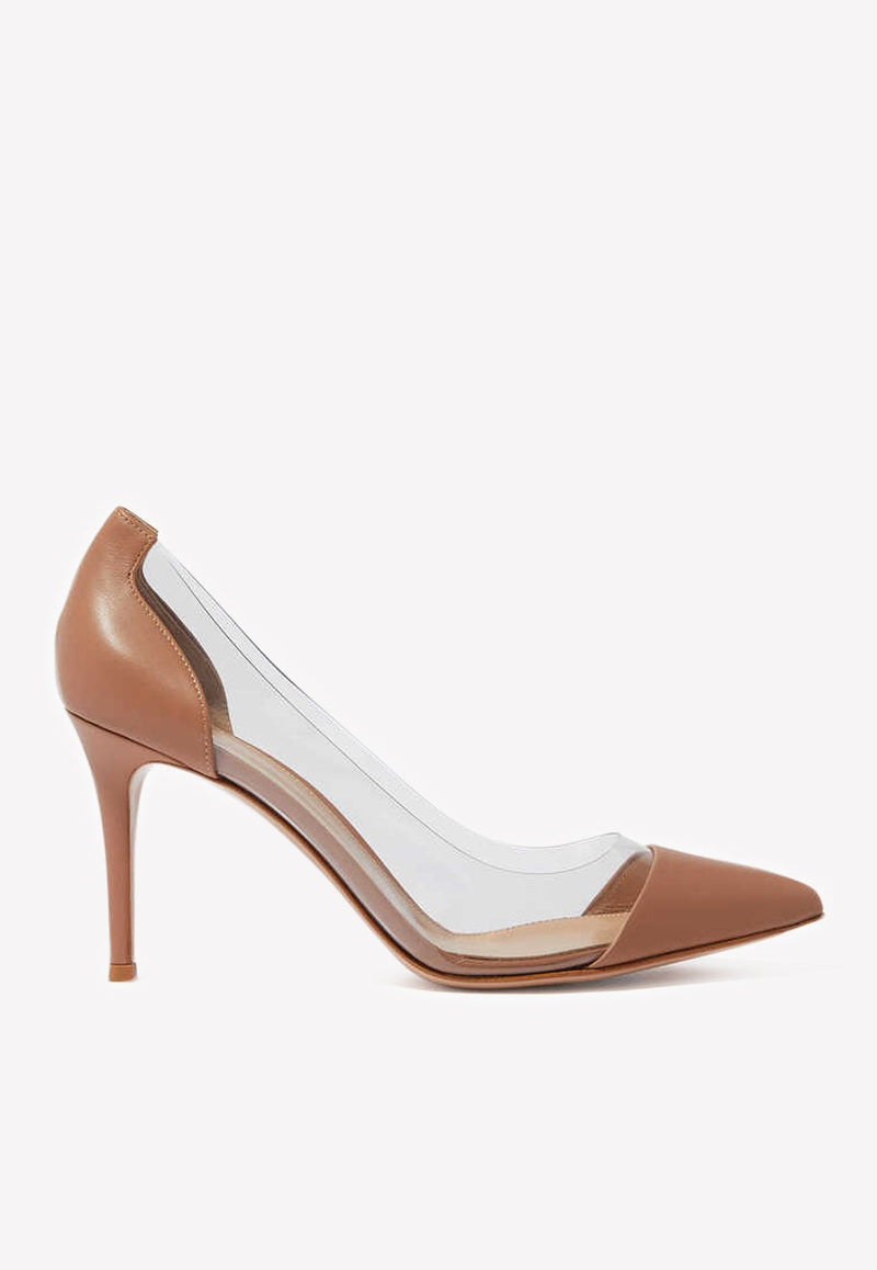 Plexi 85 Pointed Pumps in Patent Leather