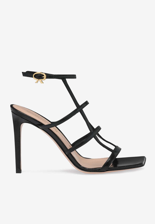 Mondry 95 Caged Leather Sandals