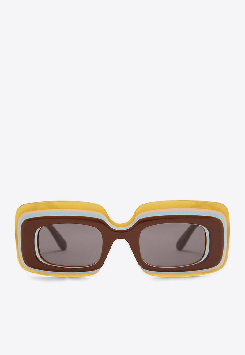 Multi-Layer Rectangular Sunglasses