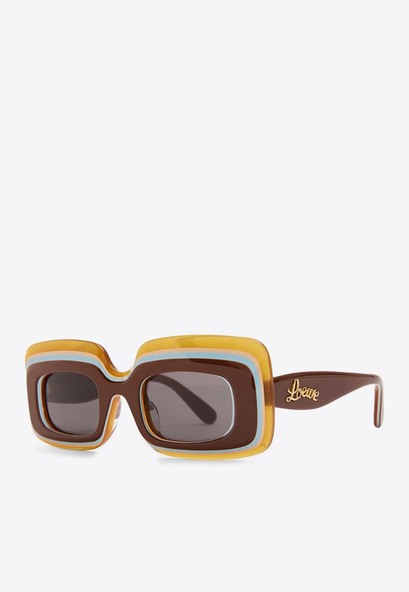 Multi-Layer Rectangular Sunglasses