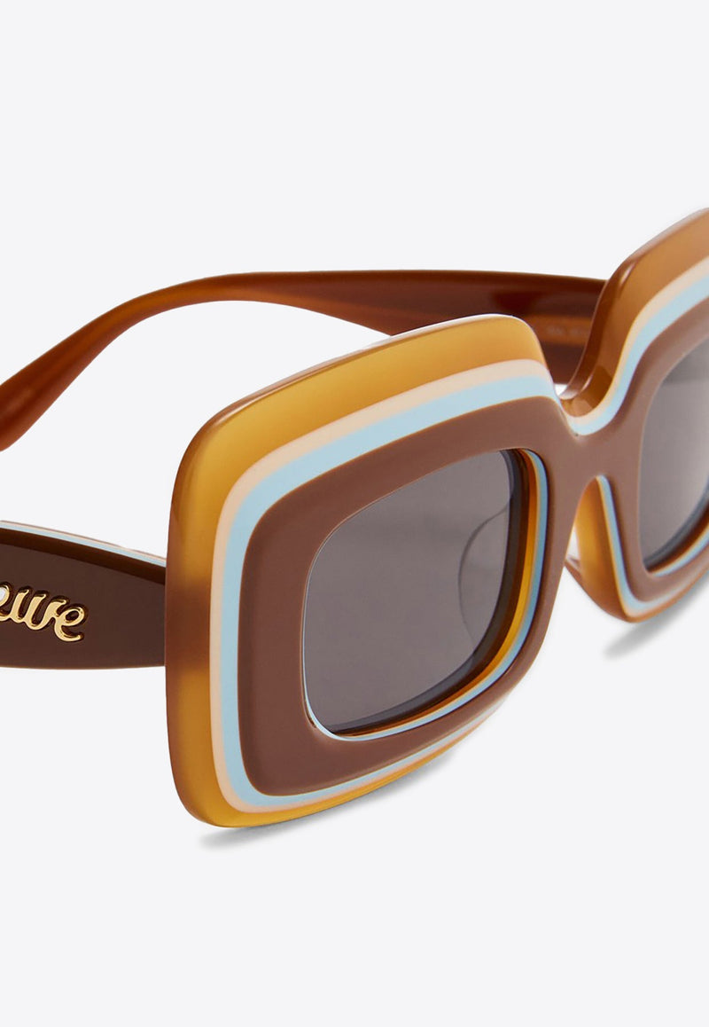 Multi-Layer Rectangular Sunglasses