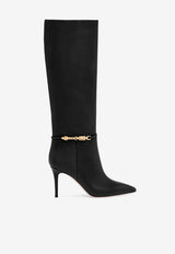 Carrey 85 Calf Leather Knee-High Boots