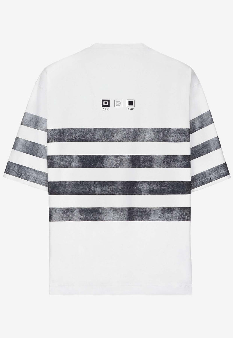 Marina Print Striped T-shirt