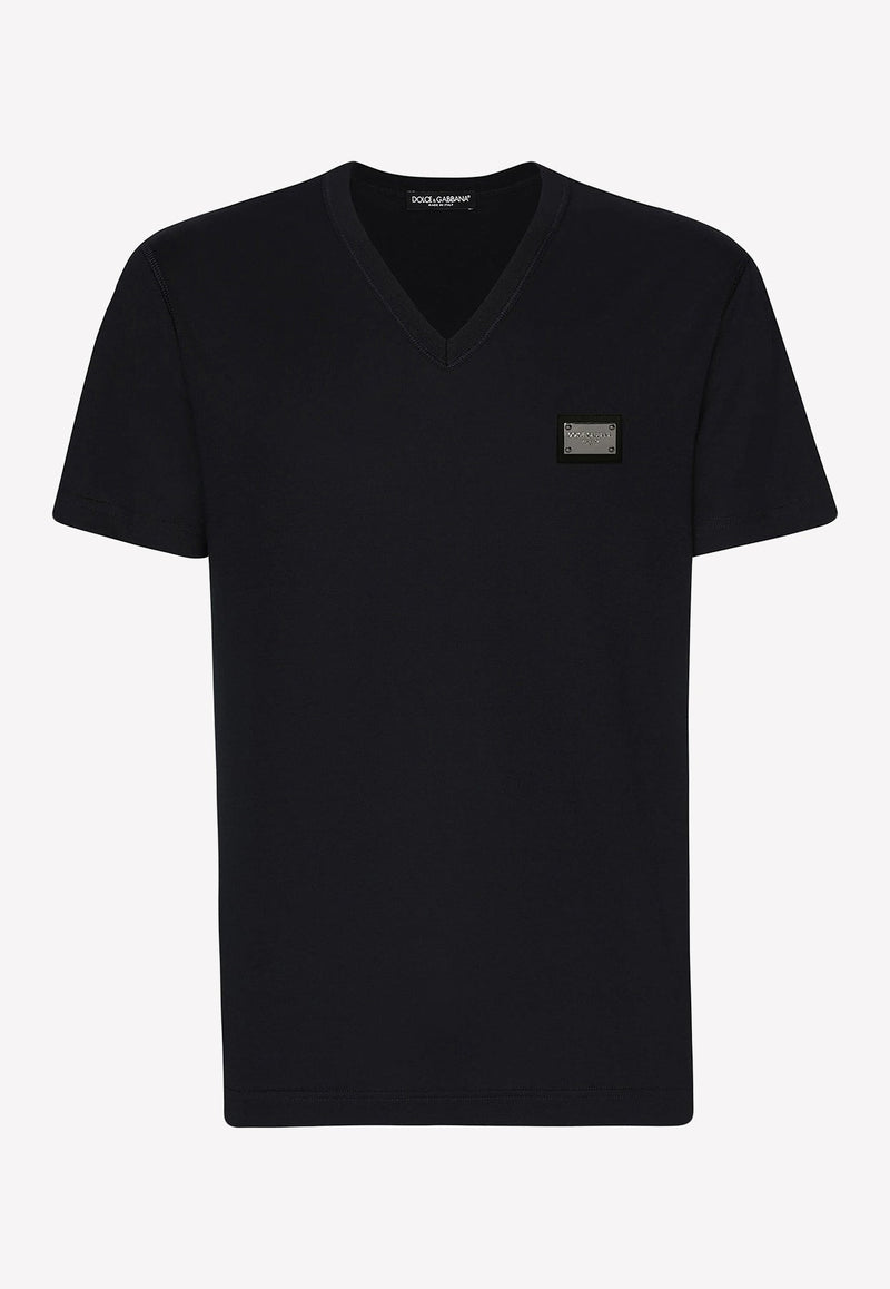 Logo V-neck T-shirt