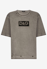 Distressed Washed-Out Logo T-shirt