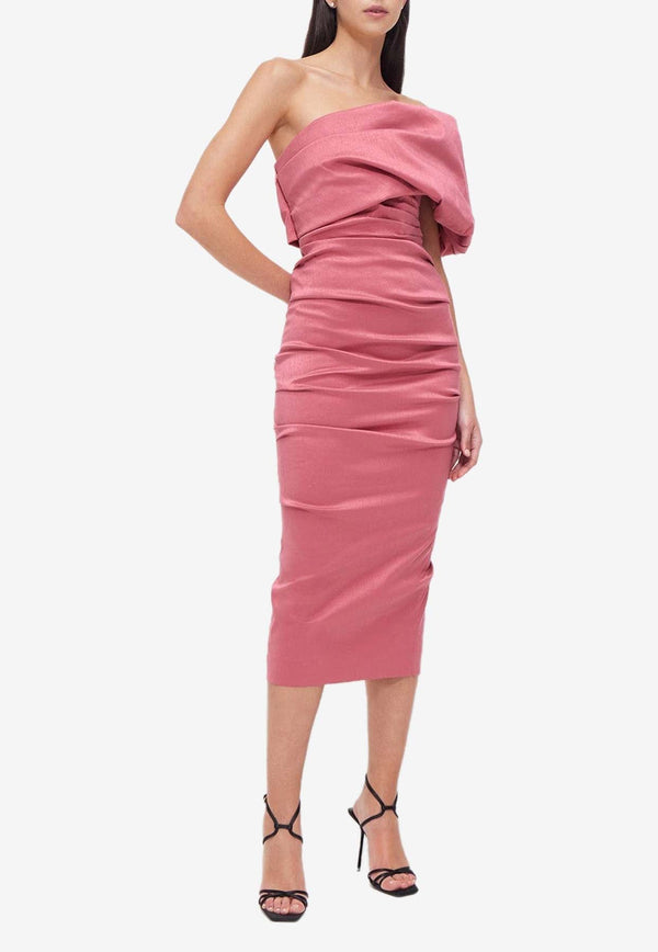 Kat One-Shoulder Midi Dress