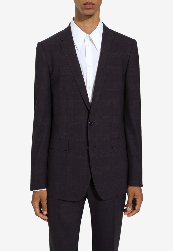 Single-Breasted Glen Plaid Suit
