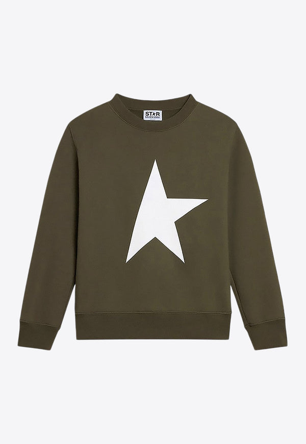 Boys Star Print Crewneck Sweatshirt