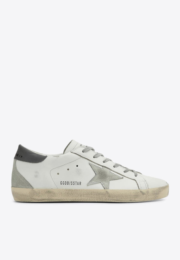 Super-Star Distressed Leather Sneakers