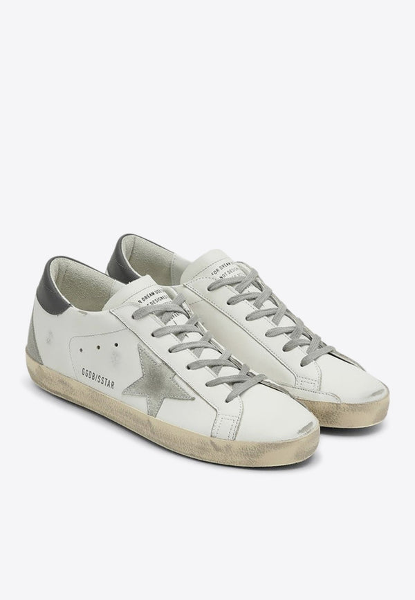 Super-Star Distressed Leather Sneakers