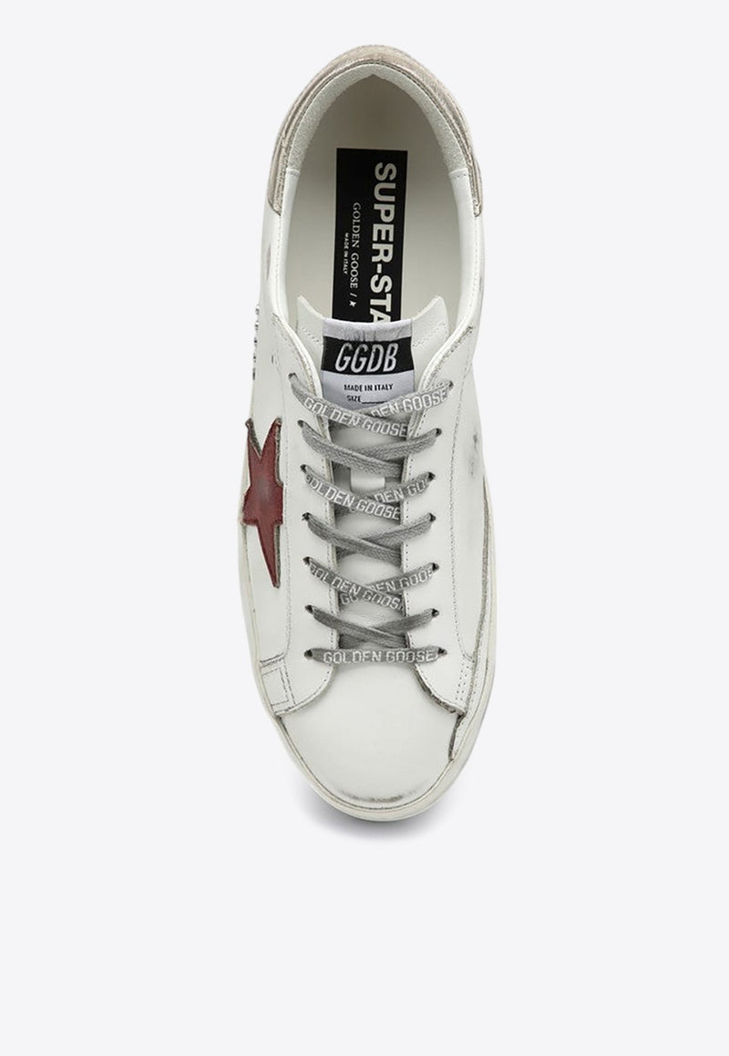 Super-Star Distressed Leather Sneakers