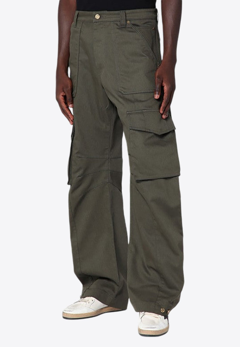 Wide-Leg Cargo Pants