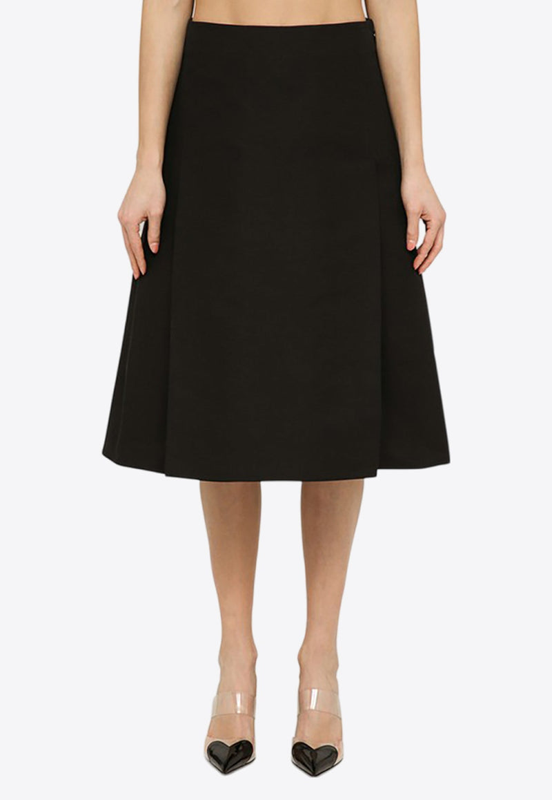 Flared Midi Skirt