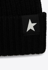 Star Patch Wool Beanie