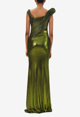 The Astral Sculpted Metallic Gown