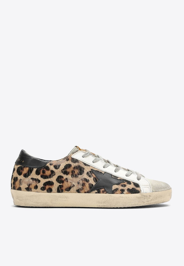 Super-Star Leopard Print Low-Top Sneakers