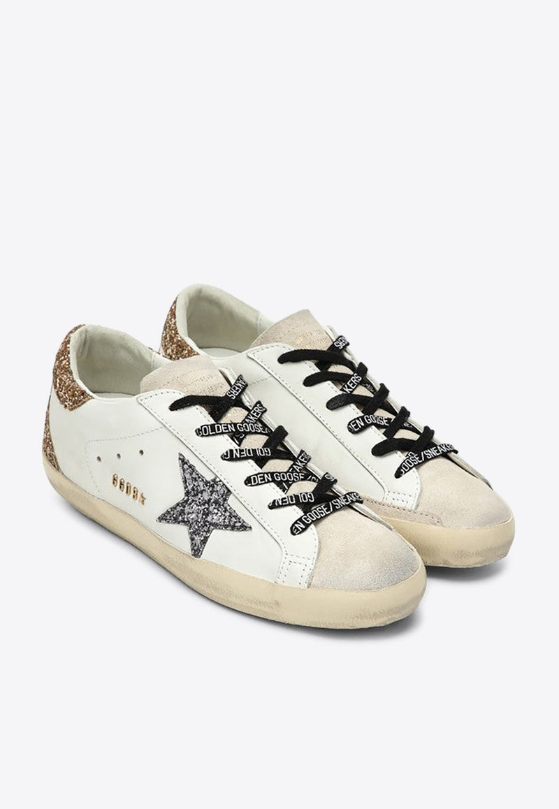 Super-Star Low-Top Sneakers with Glittered Star and Heel