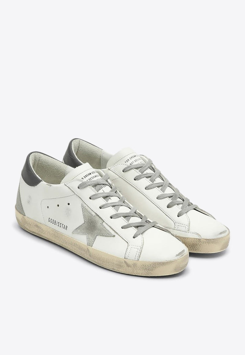 Super-Star Distressed Leather Sneakers