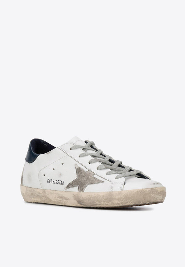 Super-Star Distressed Leather Sneakers