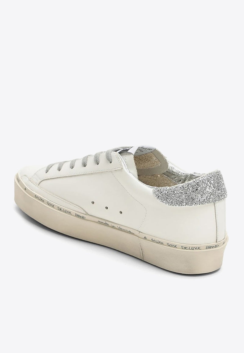 Hi-Star Low-Top Sneakers with Glittered Star and Heel