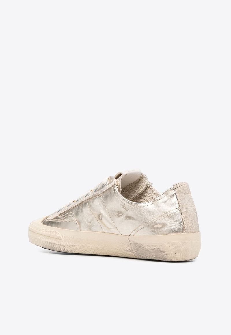 V-star Metallic Leather Sneakers