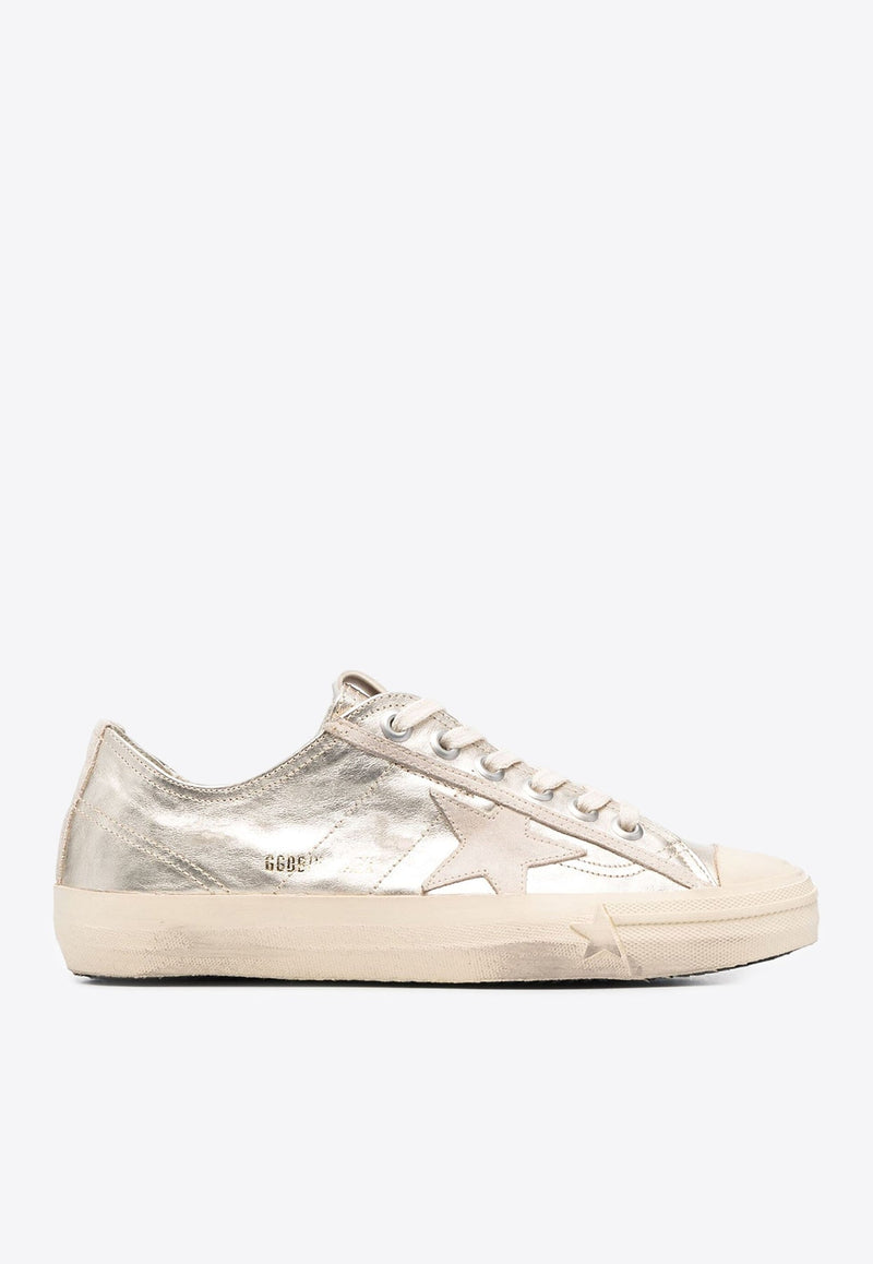 V-star Metallic Leather Sneakers