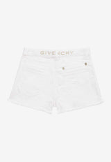 Girls Logo Embroidered Shorts